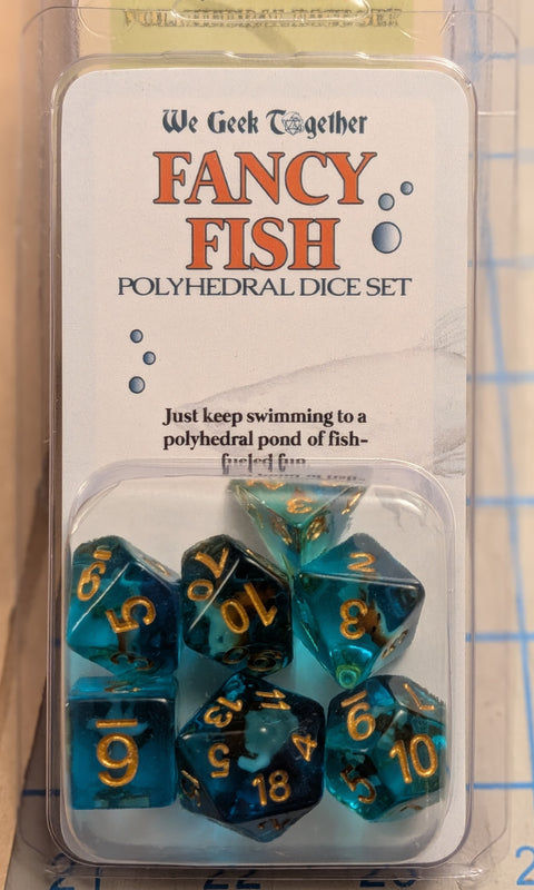 Fancy Fish Dice Set | Inclusion Dice
