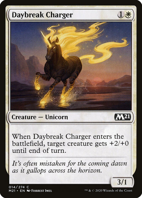 Daybreak Charger, Core Set 2021 14, Magic: The Gathering card