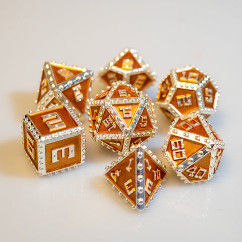 Gnomish Rivet Metal Dice Set
