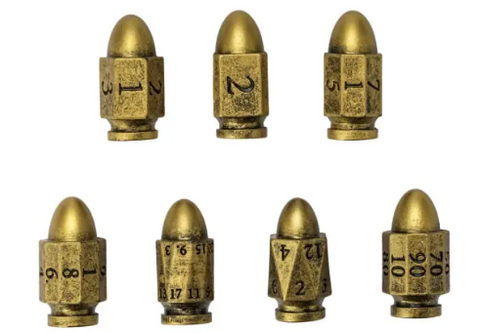 Gold Bullet Resin Dice Set