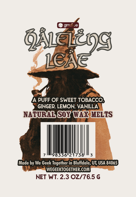 Halfling Leaf Gaming Candle