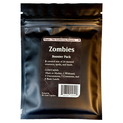 MTG Repack: Black Zombies in its sealed black pouch