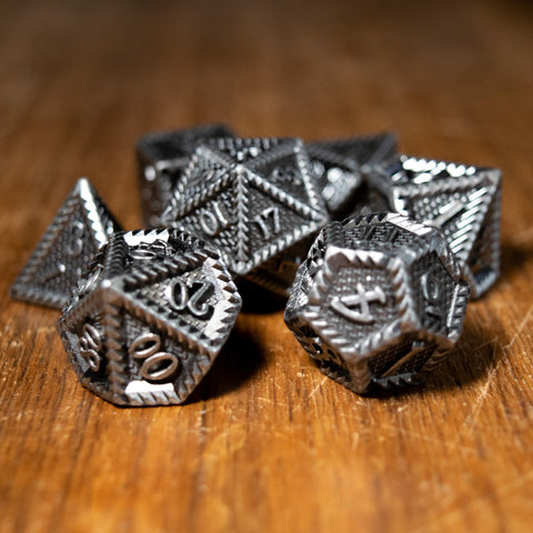 Serrated Metal Dice Set
