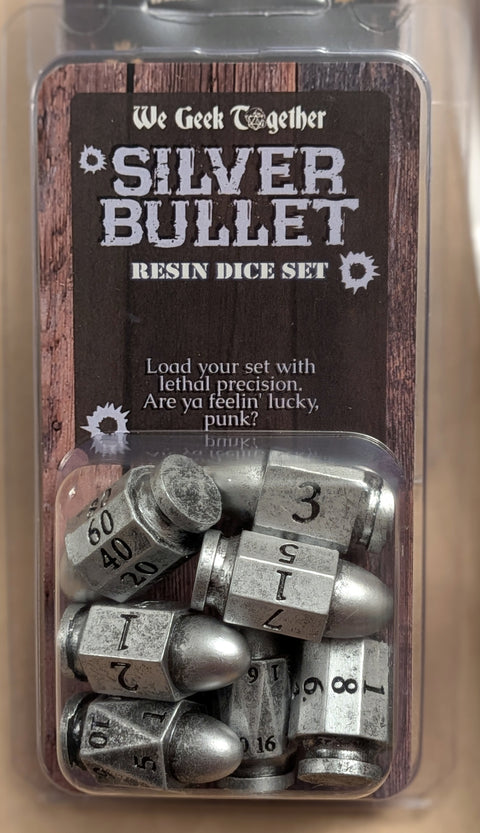 Silver Bullet Resin Dice Set
