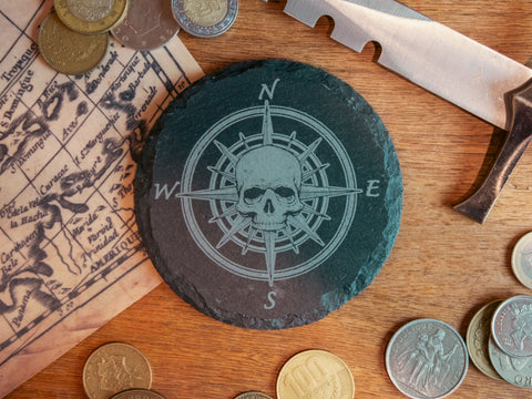 Skull Compass Coaster