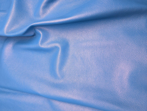 Alchemist Blue Italian pebble-grain leather for the snap hair wrap