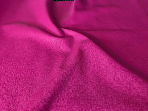Pink Dream Italian pebble-grain leather for the snap hair wrap