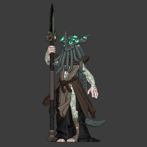 Molokite Witch with Staff Miniature
