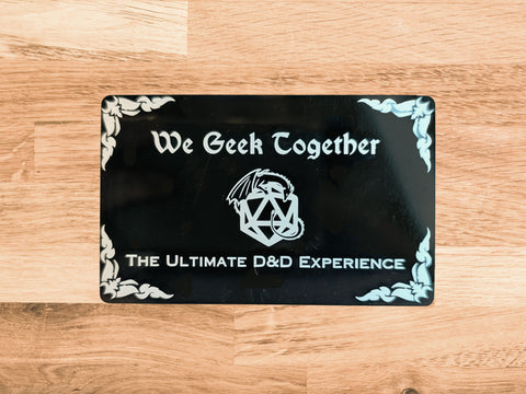 D&D Game Gift Card