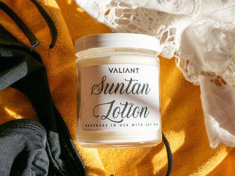 Suntan Lotion Candle