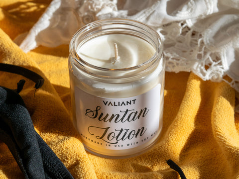Suntan Lotion Candle