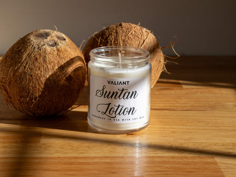 Suntan Lotion Candle