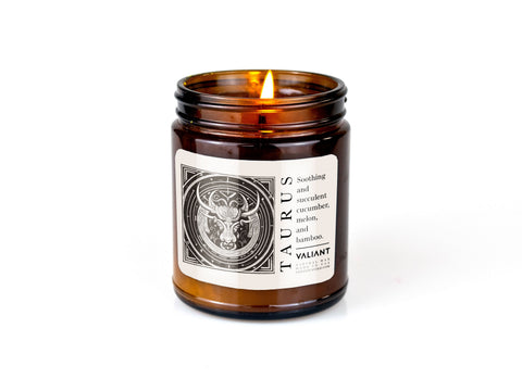Taurus Zodiac Candle