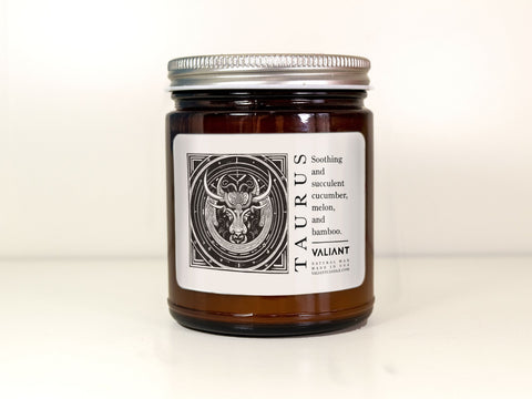 Taurus Zodiac Candle