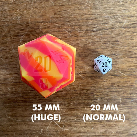Squishy Thermochromic D20, 55mm