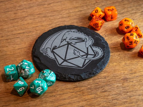 Dragon D20 Coaster