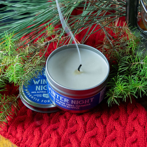 Winter Night Gaming Candle