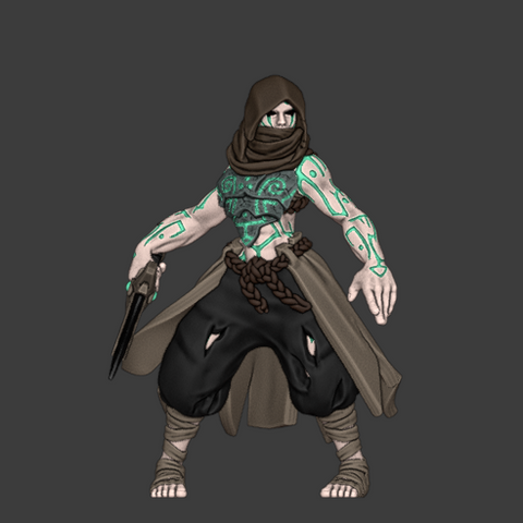 Molokite Witch with Hood Miniature