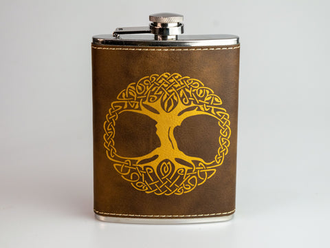 Viking Tree of Life Flask