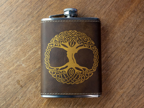 Viking Tree of Life Flask