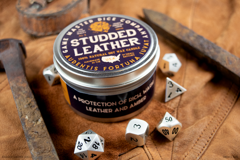 Studded Leather Gaming Candle