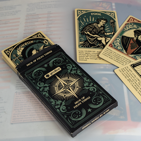 deck of many things mtg card D&D Deck of Many Things - Tarot Card Size Physical Deck