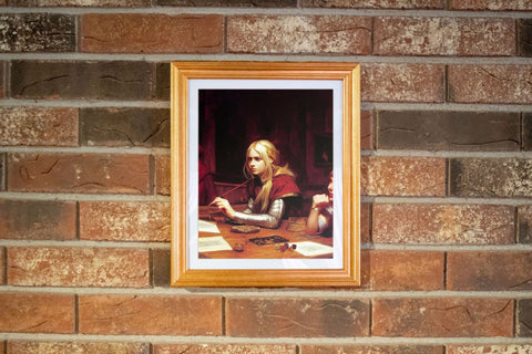 Girl Playing Dungeons & Dragons in a Tavern